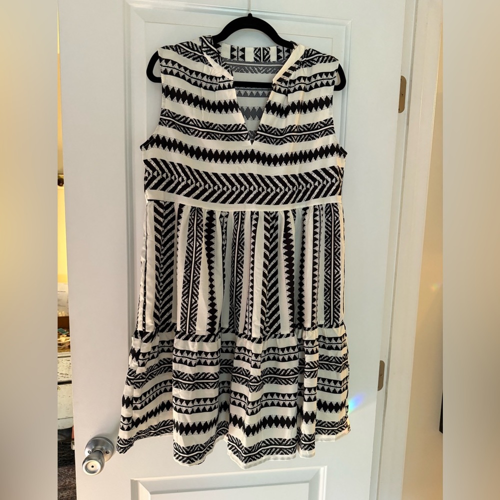 Stylish Black and White Dress